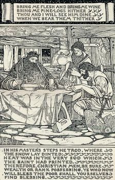 Good King Wenceslas 1895. Artist: Arthur Joseph Gaskin