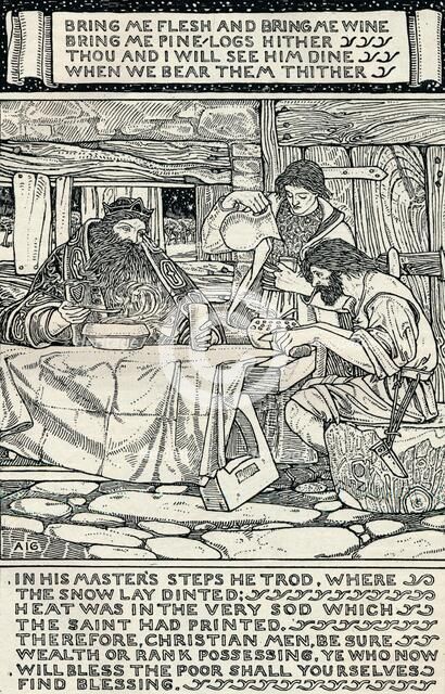 'Good King Wenceslas', 1895. Artist: Arthur Joseph Gaskin.