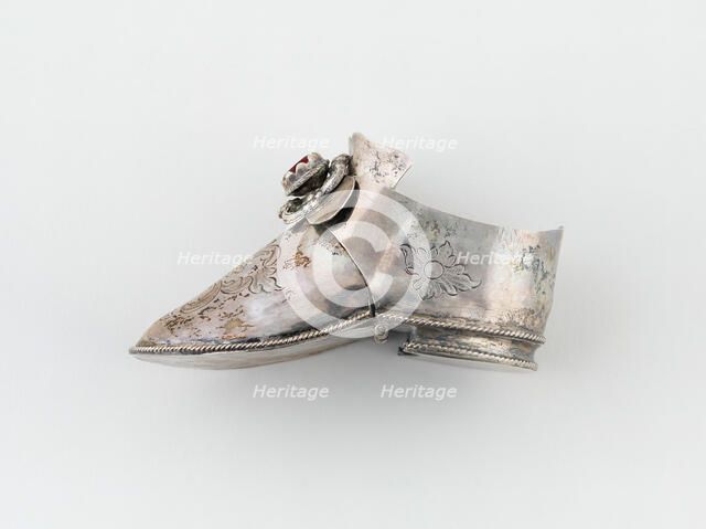 Good Luck Token in the Form of a Shoe, Netherlands, c. 1840. Creator: Unknown.