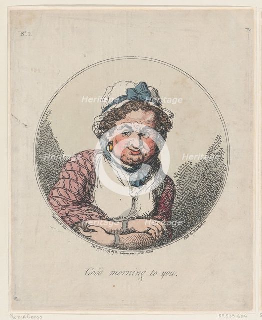Good Morning To You, November 1, 1799., November 1, 1799. Creator: Thomas Rowlandson.