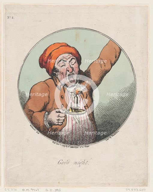 Good Night, November 1, 1799., November 1, 1799. Creator: Thomas Rowlandson.