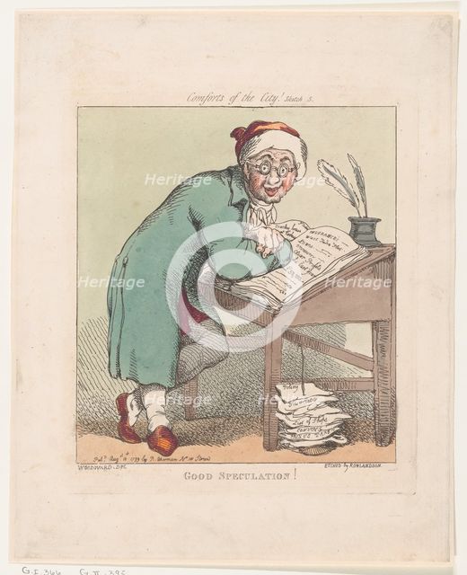Good Speculation!, August 10, 1799., August 10, 1799. Creator: Thomas Rowlandson.
