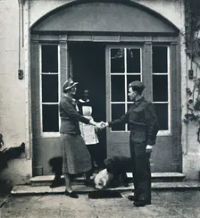 Goodbye, footman; Good luck, soldier 1941. Artist: Cecil Beaton