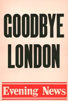 Goodbye London Evening News poster, 1980