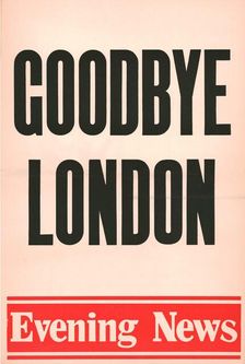 Goodbye London Evening News poster, 1980