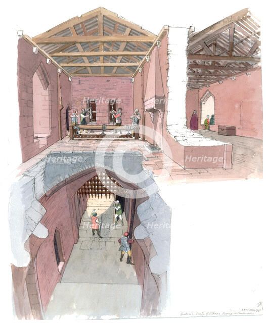 Goodrich Castle, c12th century, (1990-2010). Artist: Terry Ball.