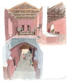 Goodrich Castle, c12th century, (1990-2010). Artist: Terry Ball