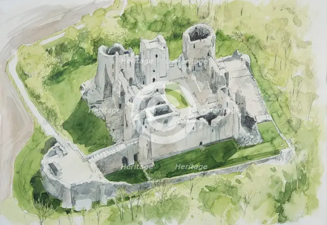 Goodrich Castle, Herefordshire, c1994-c2005. Artist: Liam Wales.