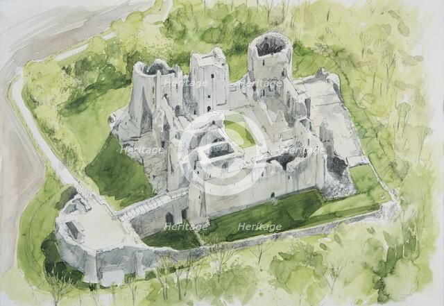 Goodrich Castle, Herefordshire, c1994-c2005. Artist: Liam Wales.
