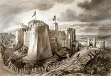 Goodrich Castle, late 13th century, (c1959). Artist: Alan Ernest Sorrell