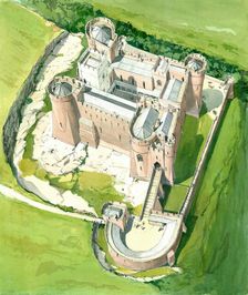 Goodrich Castle, late 13th century, (c1990-2010). Artist: Terry Ball