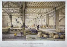 Goods forwarded by railway 19th century. Artist: Thomas Allom