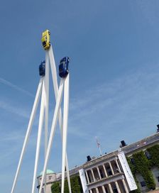 Goodwood Festival of Speed Sculpture in front of Goodwood House 2013