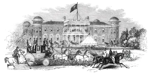 Goodwood House - scene in the park, 1844. Creator: Unknown.