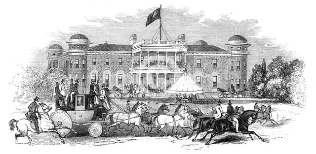 Goodwood House - scene in the park, 1844. Creator: Unknown.