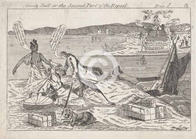 Goody Bull or the Second Part of the Repeal, March 18, 1766., March 18, 1766. Creator: Anon.