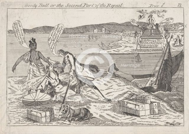 Goody Bull or the Second Part of the Repeal, March 18, 1766., March 18, 1766. Creator: Anon.