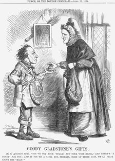 Goody Gladstone's Gifts 1864. Creator: John Tenniel