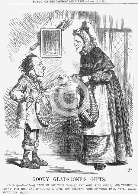 'Goody Gladstone's Gifts', 1864. Creator: John Tenniel.