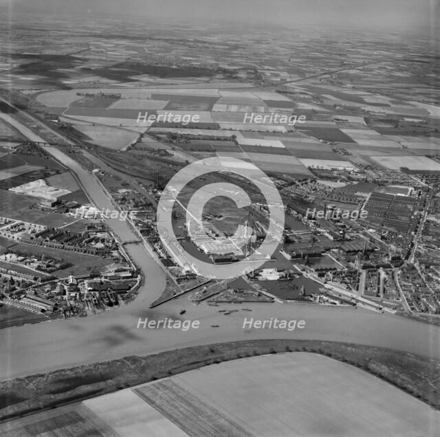 Goole Harbour, East Riding of Yorkshire, 1949. Artist: Aerofilms.