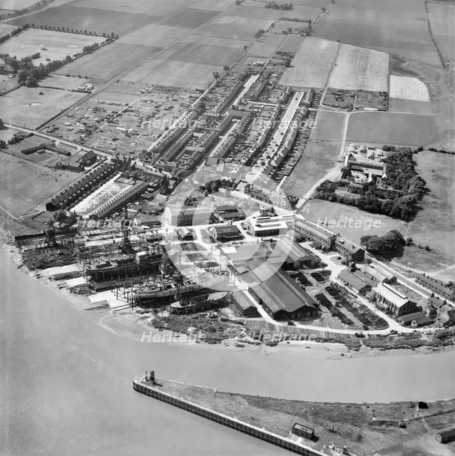 Goole Shipbuilding and Repairing Co Ltd Works, Goole, East Riding of Yorkshire, 1950. Artist: Aerofilms.