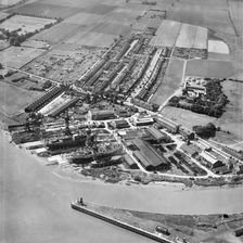 Goole Shipbuilding and Repairing Co Ltd Works, Goole, East Riding of Yorkshire, 1950. Artist: Aerofilms