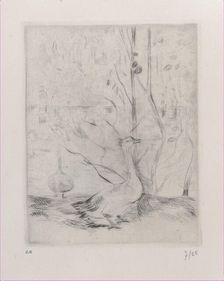 Goose, 1889. Creator: Berthe Morisot