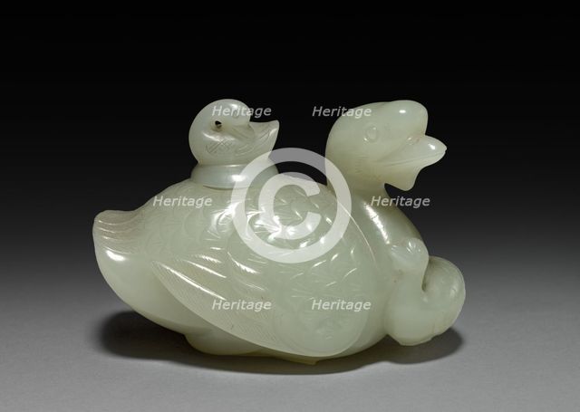 Goose and Goslings , 1700s. Creator: Unknown.
