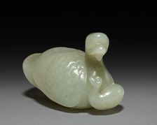 Goose and Goslings (container), 1700s. Creator: Unknown