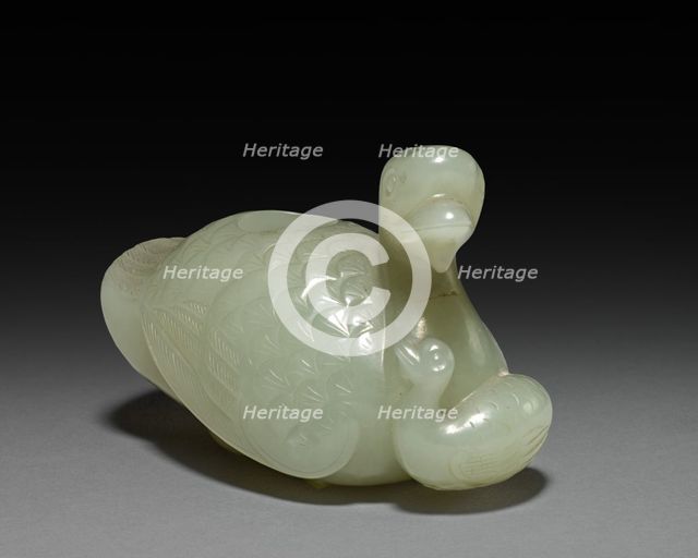 Goose and Goslings (container), 1700s. Creator: Unknown.