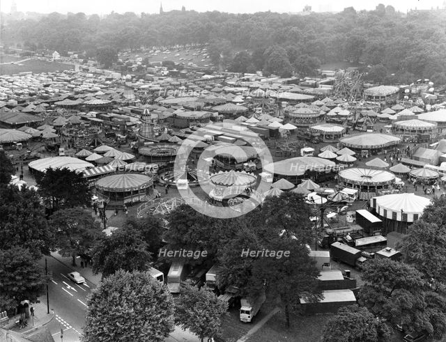 Goose Fair, Forest Recreation Ground, Nottingham, Nottinghamshire, 1973. Creator: WE Middleton & Son.