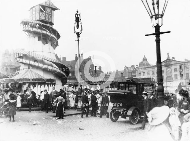 Goose Fair, Market Place, Nottingham, Nottinghamshire, 1910(?). Creator: Unknown.