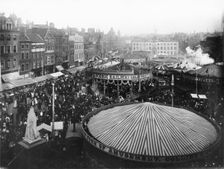 Goose Fair, Market Place, Nottingham, Nottinghamshire, 1910. Creator: Henson & Co