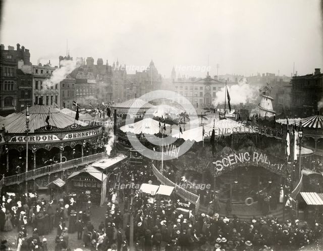 Goose Fair, Market Place, Nottingham, Nottinghamshire, 1911. Creator: Unknown.
