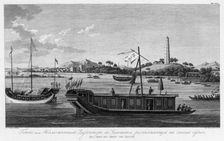 Goppo, or the Custom Office Director in Canton, Sailing on His Vessel, 1813. Creator: Ivan Vasil'evich Chesky