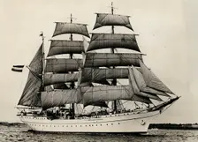 Gorch Fock for the first time under full sail, 1933. Creator: Unknown
