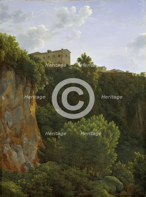 Gorge at Cività Castellana, 1787. Creator: Jean Joseph Xavier Bidauld.