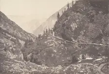 Gorge d'Astos, prise en revenant du lac d'Oo, Luchon, 1853. Creator: Joseph Vigier
