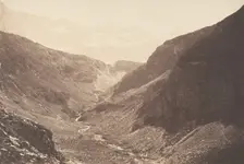 Gorge d'Estaubé prise des gloriettes d'Héas, St-Sauveur, 1853. Creator: Joseph Vigier