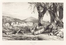 Gorge de Royat, Auvergne. Creator: Eugene Isabey