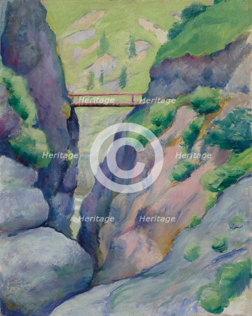 Gorge in Tegernsee, 1910. Creator: Macke, August (1887-1914).
