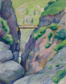 Gorge in Tegernsee, 1910. Creator: Macke, August (1887-1914)
