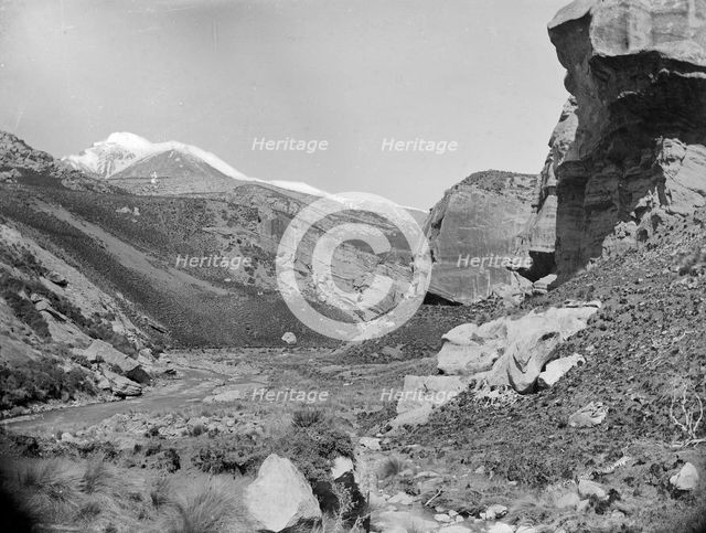Gorge of Thomas and Porter Rivers, West Coast Road, c1880s. Creator: Burton Brothers.