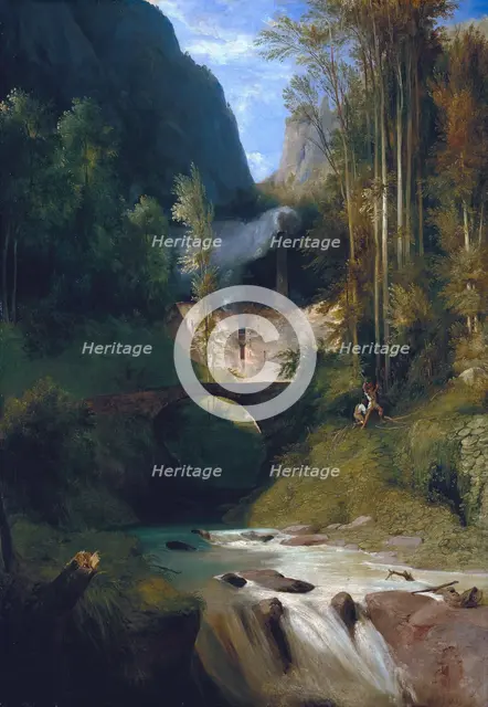 Gorge near Amalfi, 1831. Artist: Blechen, Carl (1798-1840)