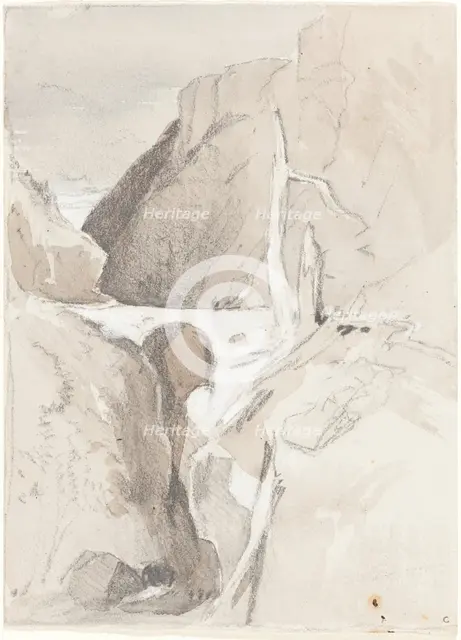 Gorge with Tree Stumps. Creator: John Sell Cotman.