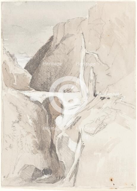 Gorge with Tree Stumps. Creator: John Sell Cotman.