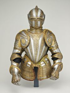 Gorget and Close Helmet for Foot Tourney at the Barriers, Milan, 1575/80. Creator: Unknown