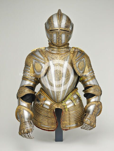 Gorget and Close Helmet for Foot Tourney at the Barriers, Milan, 1575/80. Creator: Unknown.