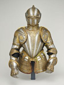 Gorget and Close Helmet for Foot Tourney at the Barriers, Milan, 1575/80. Creator: Unknown