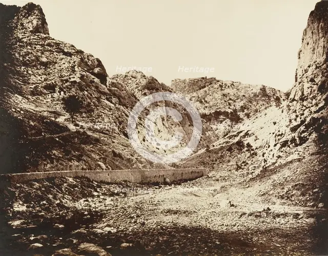 Gorges d'Ollioules, ca. 1860. Creator: Edouard Baldus.